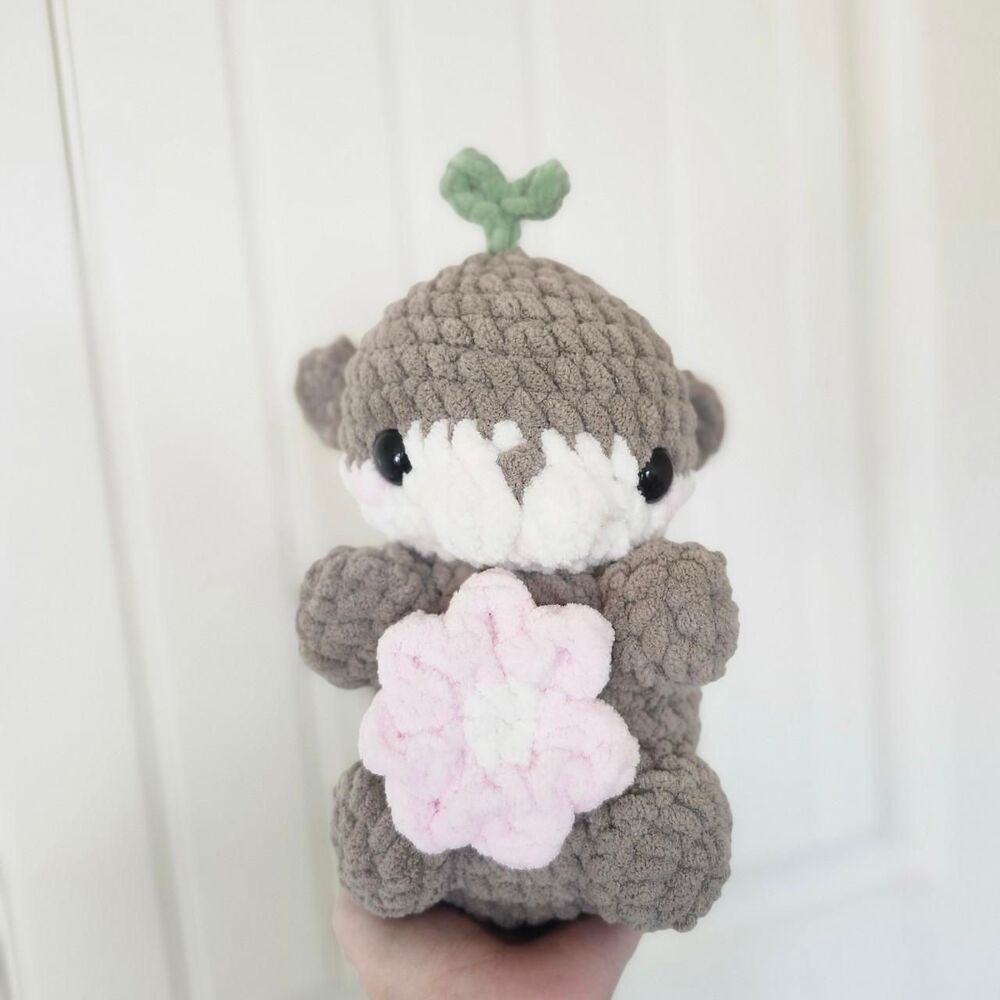 Sea Otter Handmade Crochet Stuffed Animal Plush